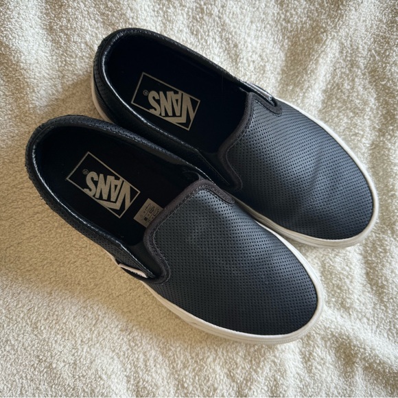 Black perforated vans - Picture 1 of 3
